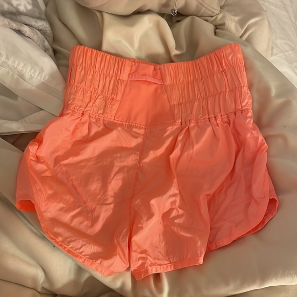 Free People Movement The Way Home Shorts - Neon Coral - Picture 3 of 4